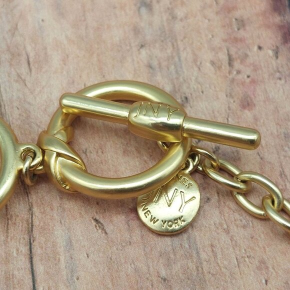 Jones New York Chunky Statement Collar Necklace Neutral Colors Shell Toggle MINT - Picture 8 of 8